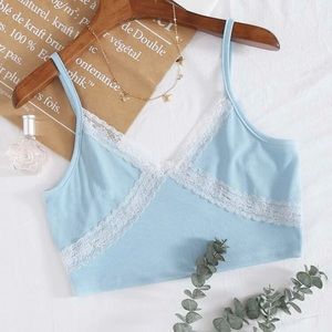 SHEIN Baby Blue Tank Top